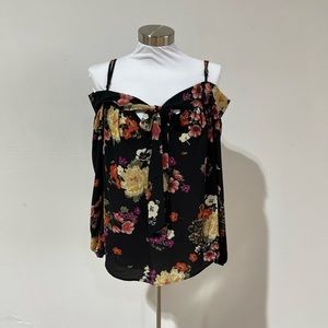 Staccato Floral off the shouler blouse